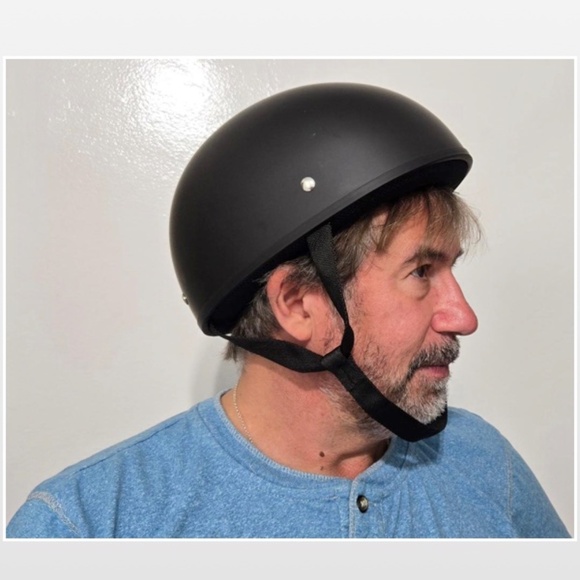 Street & Steel Motorcycle Half Helmet Bucket Adult Unisex Large Black Matt Hat - Picture 4 of 16